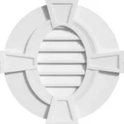Oval Louvers with Keystone