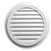Round Louver with Flat Trim