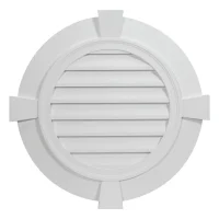 Round Louver with Flat Trim & Flat Keystones